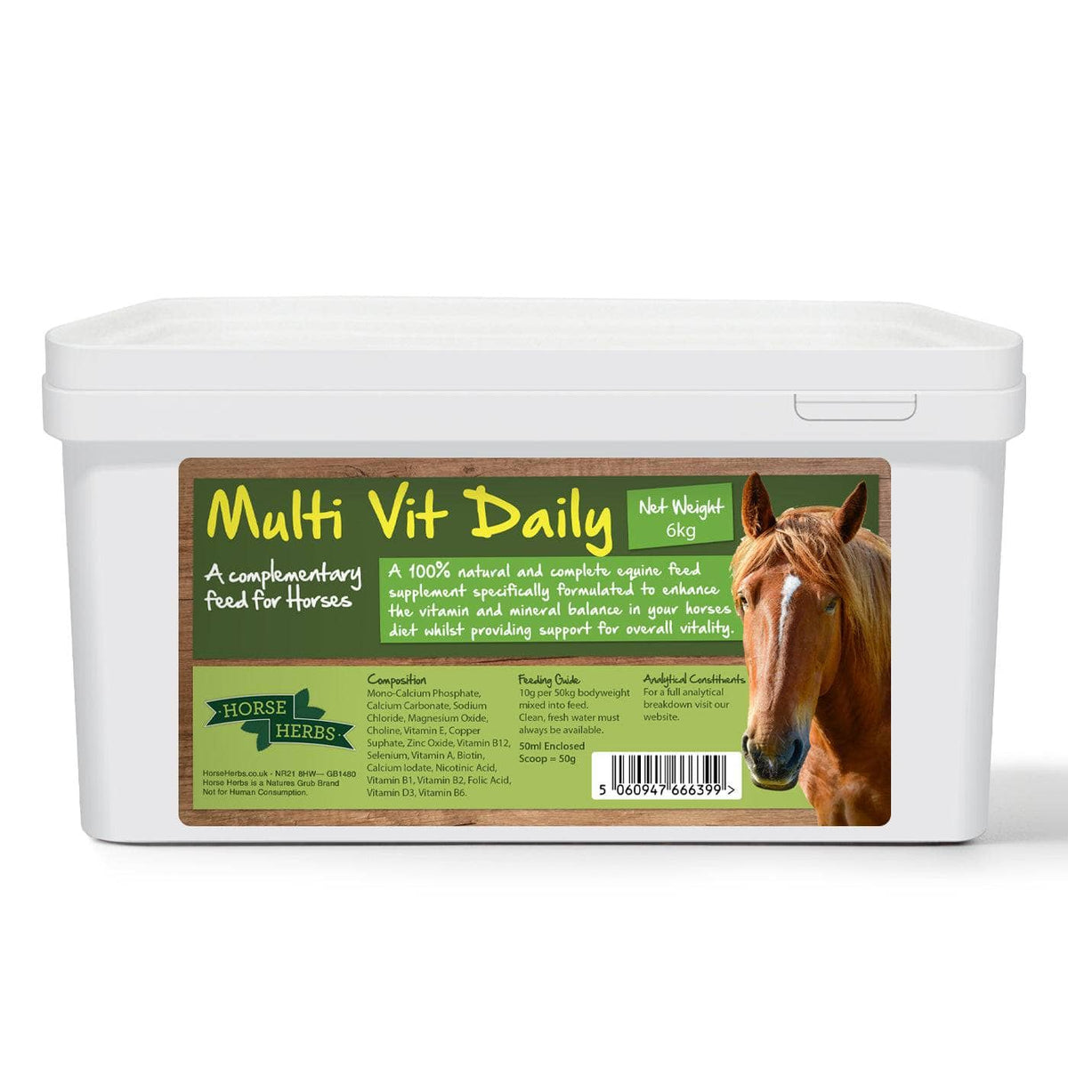 Horse Herbs Multi Vit Daily Daily Multivitamin Supplement for Horses