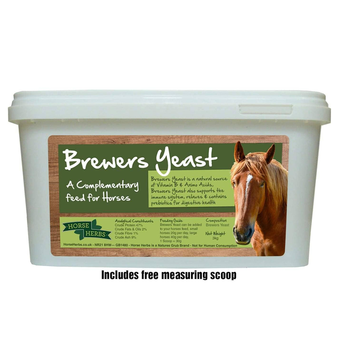 Horse Herbs Brewers Yeast Feed Supplement – 5kg Bag For Horses, Ponies & Equine Health