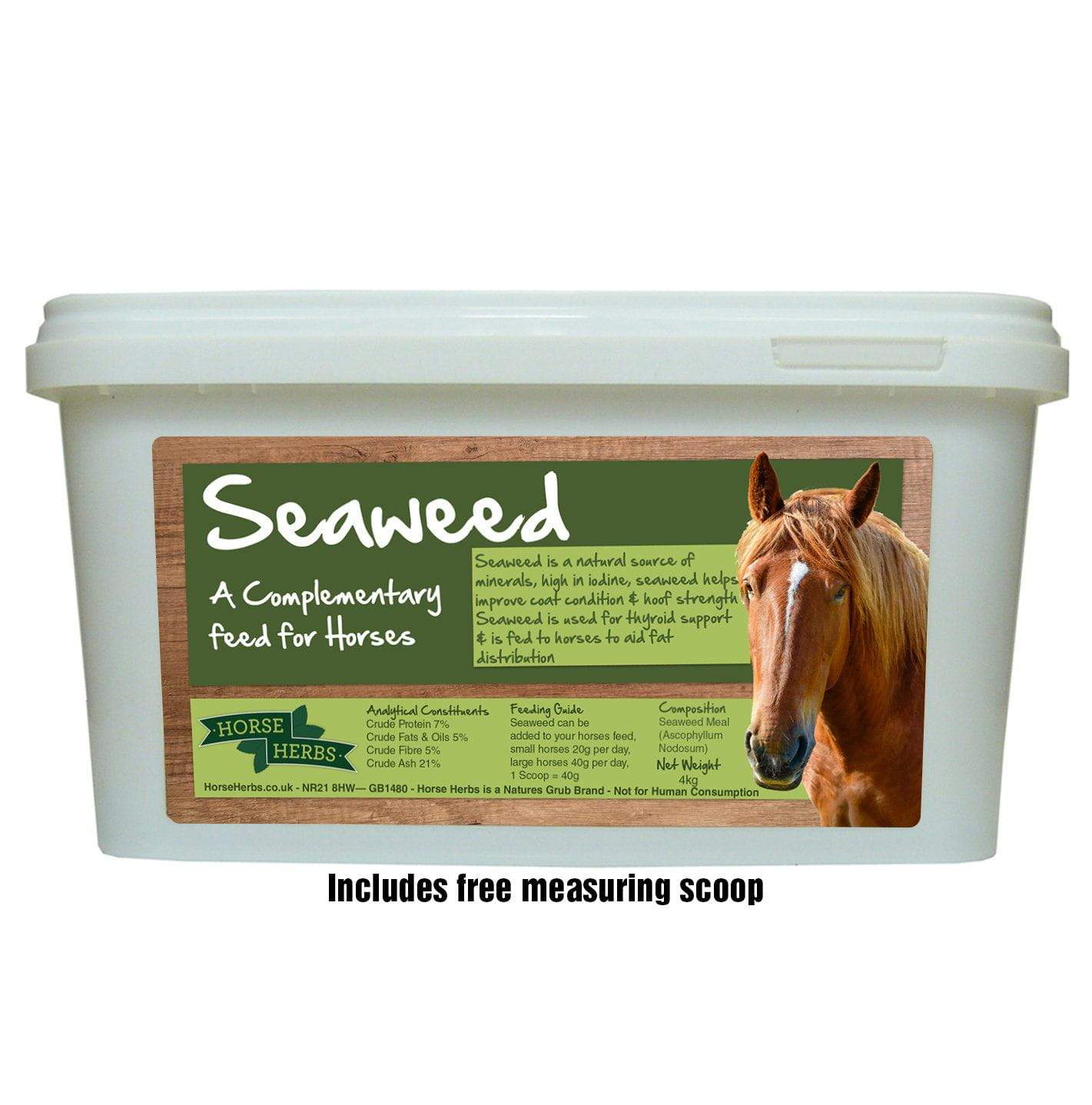 Seaweed Meal for Horses Natural Equine Iodine Supplement Horse Herbs